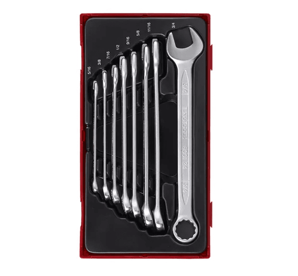 TENG 8PCE AF COMBINATION SPANNER SET 5/16-3/4" - TC-TRAY