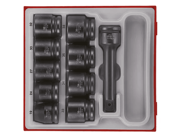 TENG 16PCE 3/4" DR. IMP SOCKET SET - TTD-TRAY 19MM-38MM