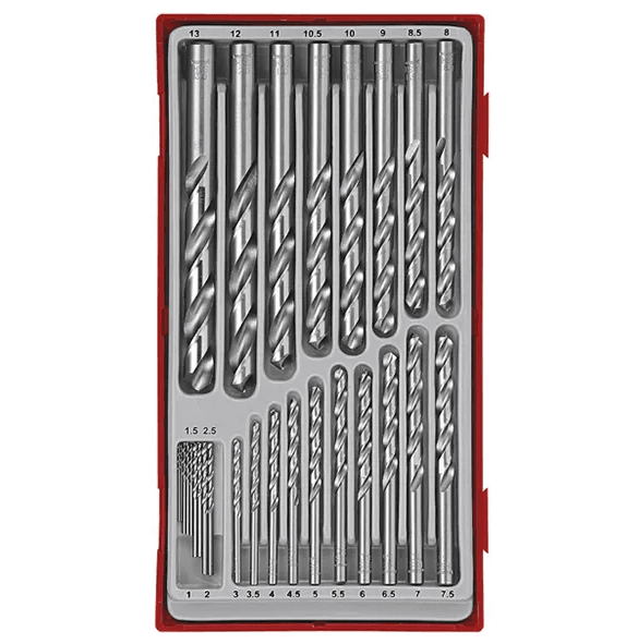 TENG 28PCE DRILL BIT SET 1-13MM - TTD-TRAY