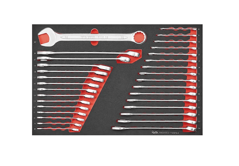 TENG METRIC COMBINATION & RATCHETING SPANNER SET 31 PCE