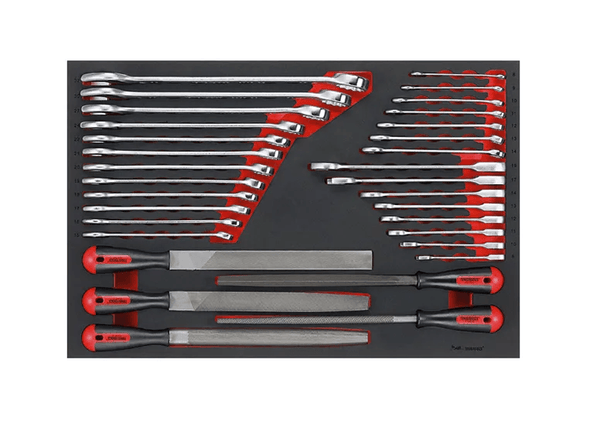TENG 32PCE ROE SPANNER (STD & RAT) & FILE SET (EVA)
