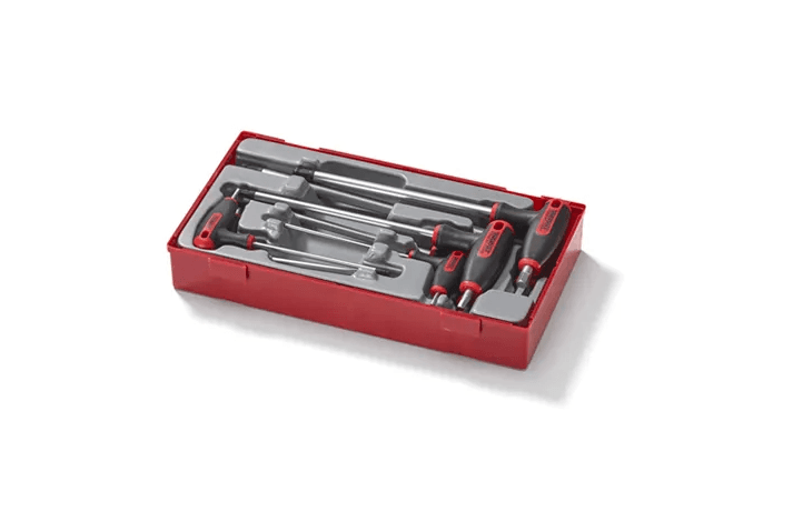 TENG 7PCE T-HANDLE HEX DRIVER SET 2.5-8MM - TC-TRAY