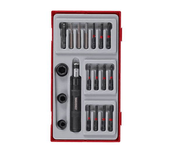 TENG 19PCE 1/4" DR. IMPACT DRIVER SET - TC-TRAY