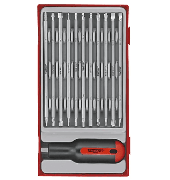 TENG 74PCE MD RATCHET SCREWDRIVER BITS SET - TC-TRAY