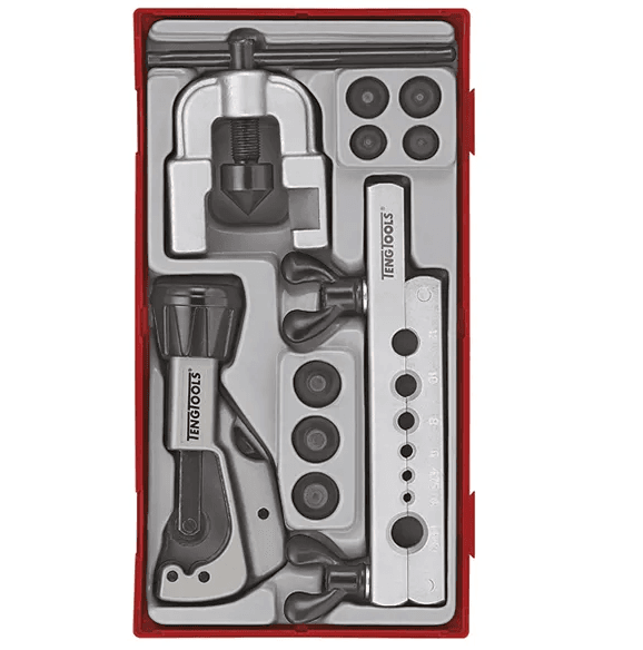 TENG 10PCE DOUBLE FLARING TOOL SET - TC-TRAY