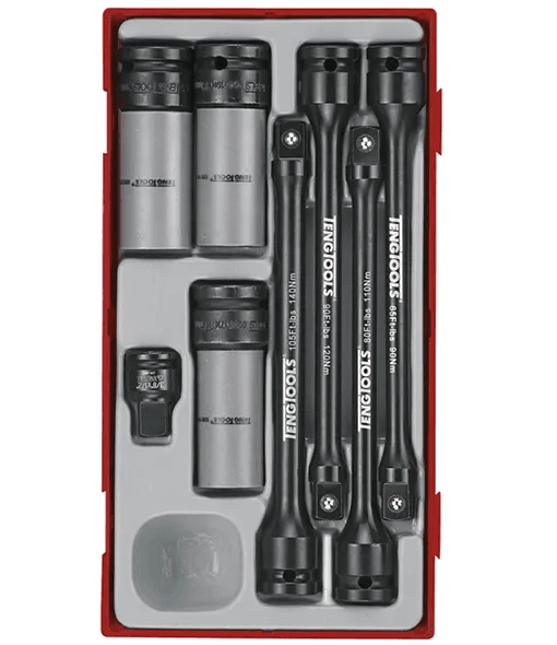 TENG 8PCE 1/2" DR. IMP TORSION BAR SET - TC-TRAY
