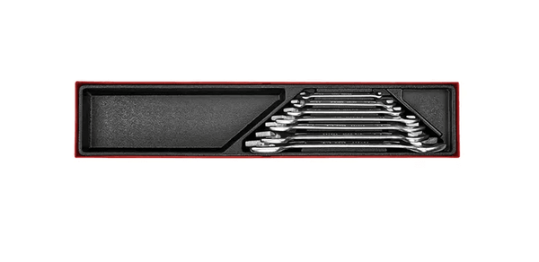 TENG 7PCE AF SPANNER SET DBL. OPEN END 1/4-1-1/4" - TTX-TRAY