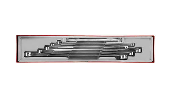 TENG 6PCE EXTRA LONG RING SPANNER SET 8-24MM - TTX-TRAY