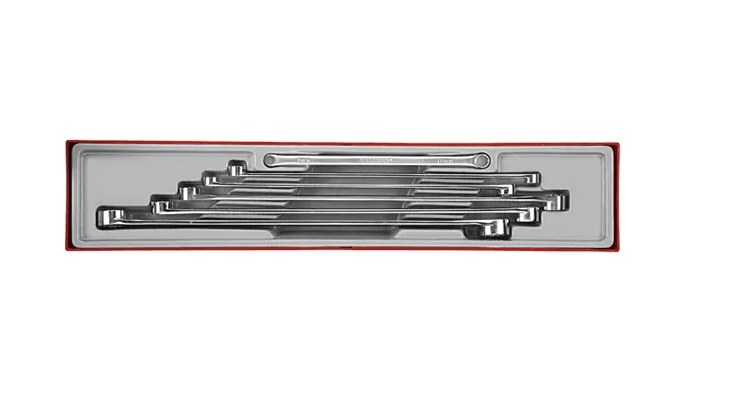 TENG 6PCE EXTRA LONG RING SPANNER SET 8-24MM - TTX-TRAY