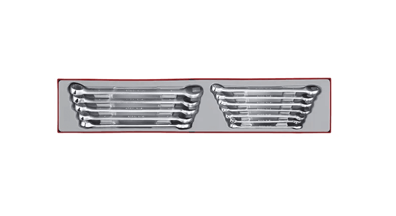 TENG 12PC COMBINATION LONG SPANNER SET 8-19MM - TTX-TRAY