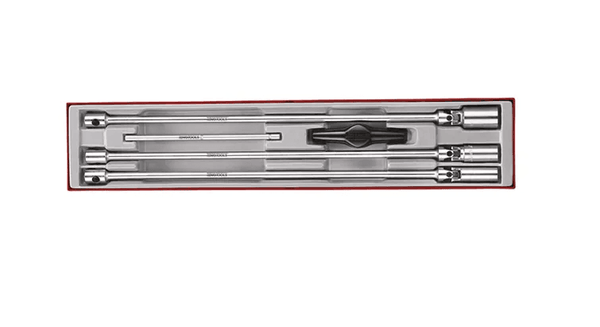 TENG 5PCE 3/8" DR. SPARK PLUG LONG SOCKET SET - TTX-TRAY