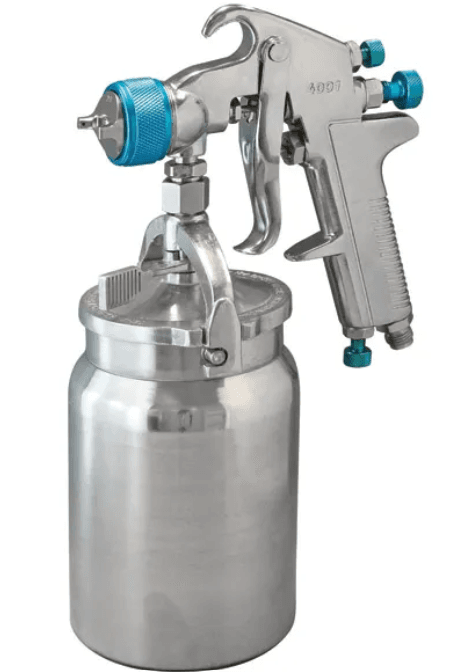ITM AIR SPRAY GUN SUCTION FEED, PROFESSIONAL, 1.4MM & 2.0MM NOZZLES, 1000ML ALUMINIUM POT