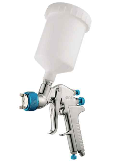 ITM AIR SPRAY GUN GRAVITY FEED, PROFESSIONAL, 1.4MM & 2.0MM NOZZLES, 600ML PLASTIC POT