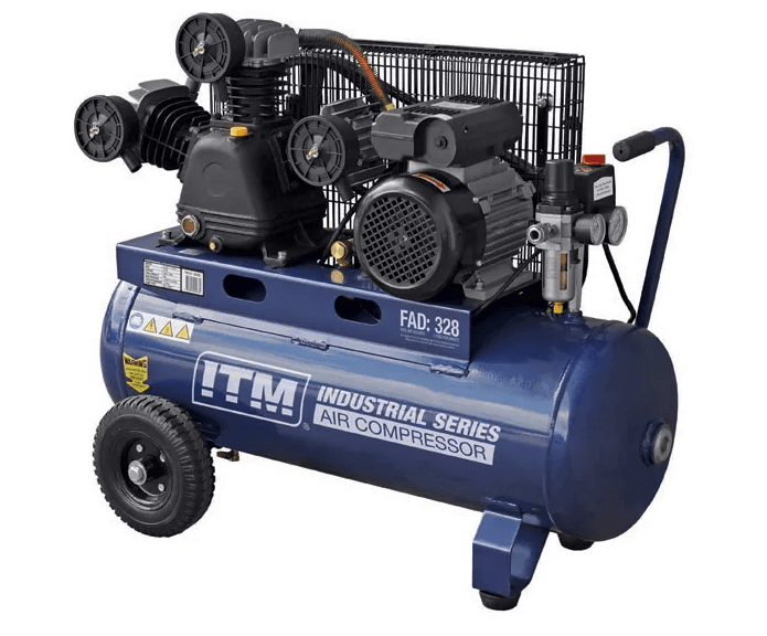 ITM AIR COMPRESSOR, BELT DRIVE, 3.0HP 60LTR FAD 328L/MIN