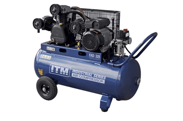 ITM AIR COMPRESSOR, BELT DRIVE, 3.0HP 90LTR FAD 328L/MIN