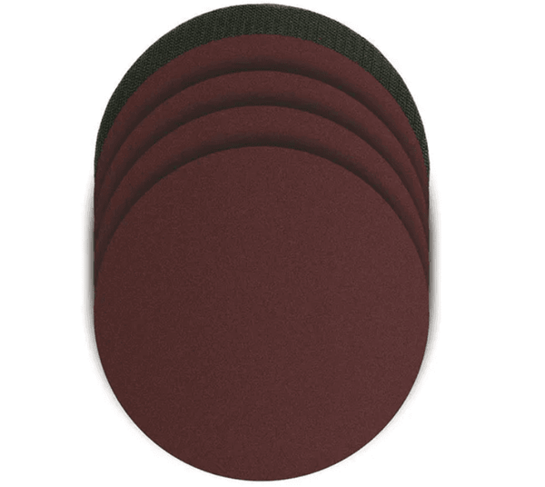 SANDING DISC VELCRO BACK ALUM. OXIDE 5PK ASSORT GRIT & BACK PAD 175MM TO SUIT PO362 MULTITOOL
