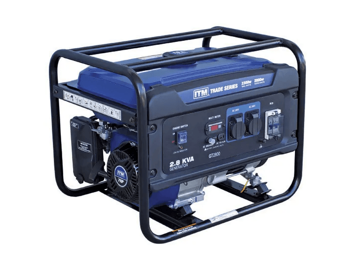 ITM 2.8KVA GENERATOR PETROL, 2300 WATT PEAK RECOIL START