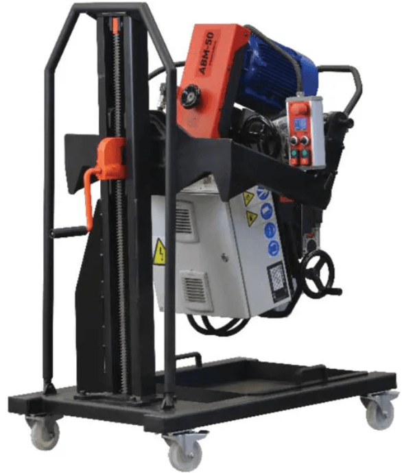 ITM ABM-50 AUTO FEED DOUBLE SIDED BEVELER, 415V 4KW MOTOR, 15-60° BEVEL ANGLE, MAX BEVEL WIDTH 50MM, 8 - 80MM PLATE THICKNESS