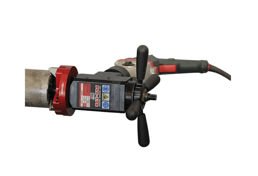 ITM PRO5 PIPE BEVELLER KIT, WITH METABO MOTOR, CAP: 32MM ID - 114MM OD