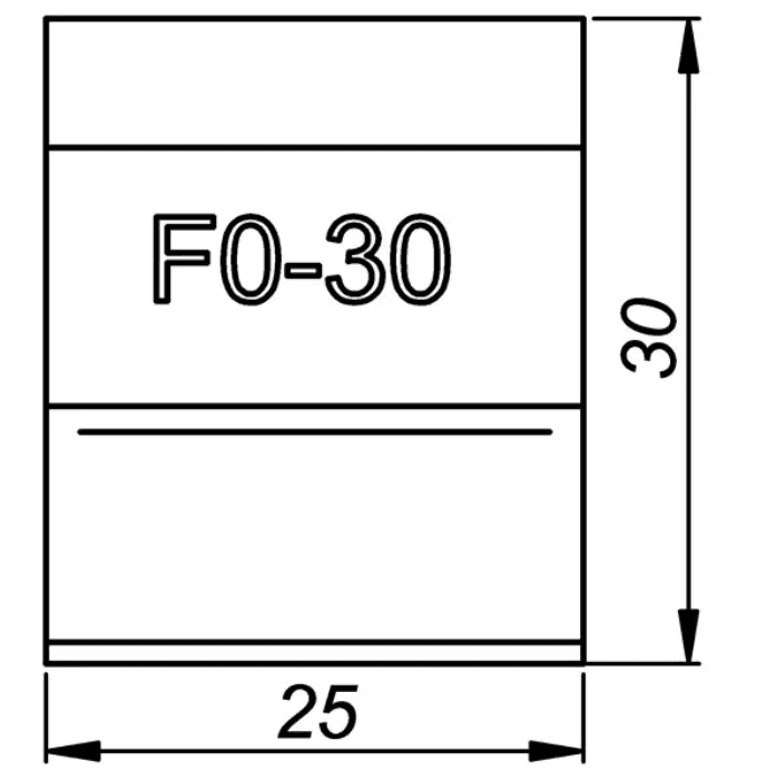 ITM FACING TOOL BIT, F0/30, 0 DEG X 30MM HIGH, TO SUIT PRO5PB BEVELLER